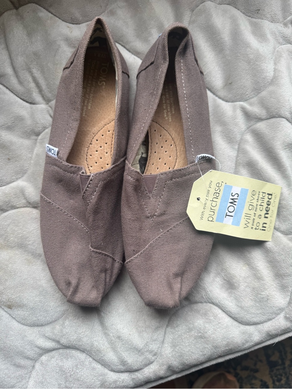 TOMS Women's Classic Canvas Slip-On Moccasins — Brown